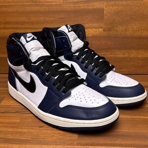 Nike Jordan 1 Retro OG High Mens 9.5 Midnight Navy DZ5485-401 Sneakers